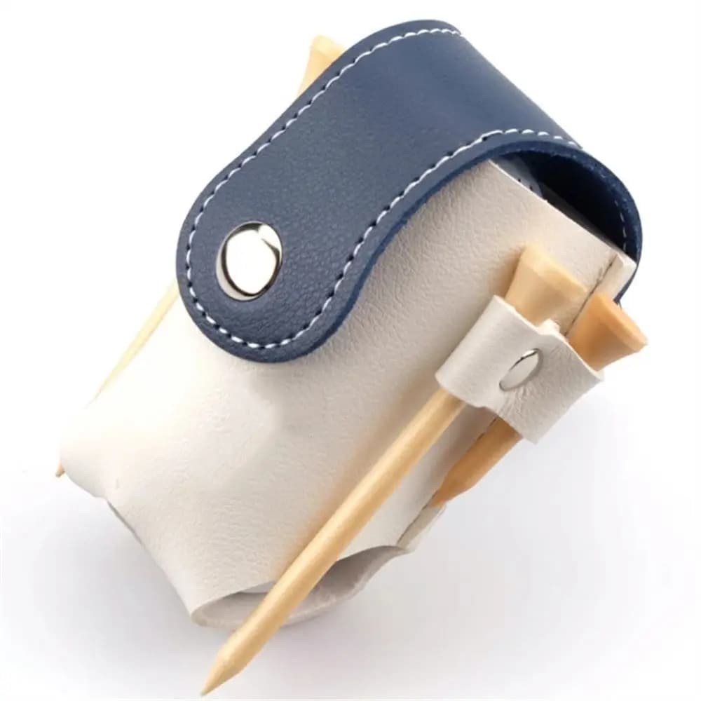 Borsa da Cintura per Palline da Golf in Pelle PU Impermeabile, Contenitore per Palline da Golf con Fibbia Metallica, per Campo da Golf