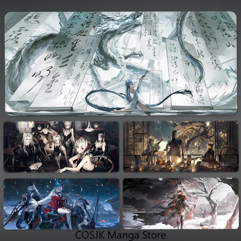 Tappetino per mouse da gioco oversize Anime Arknights: Endfield, tappetino da scrivania esteso, tappetino per mouse da gioco per computer, laptop, tastiera, ornamento