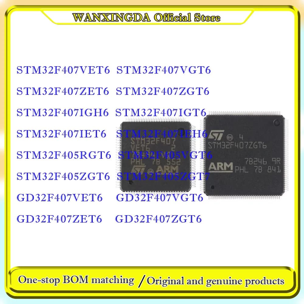 Custodia per telefono nera per STM32F407VET6 VGT6 ZET6 IGT6 ZGT6 405RGT6 GD32F407VET6 GD32F407VGT6 GD32F407ZET6 GD32F407ZGT6