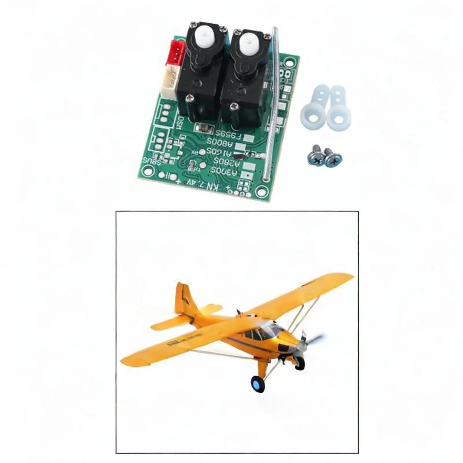 Scheda ricevitore di ricambio Pratica e viti Parti RC Scheda principale per Wltoys XK A160 Aliante RC Aereo Elicottero Fai da te modificato