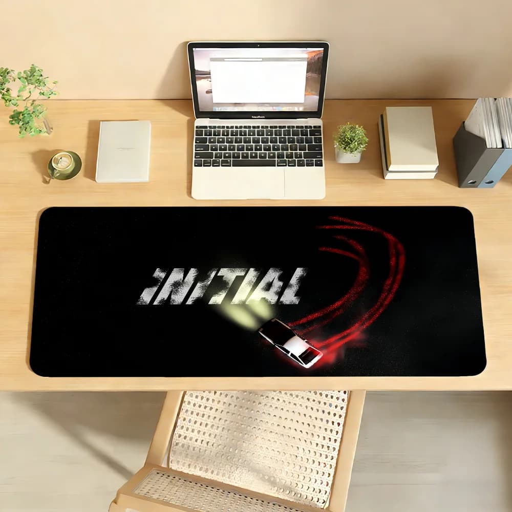 Tappetino per mouse Anime Initial D, antiscivolo, con bordo bloccabile, per PC, laptop, accessori per ufficio, tastiera in gomma, grande, per giochi