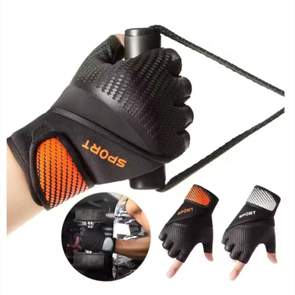 Half-tip cycling gloves for fitness exercises for unisex wrist protectors Exercise with handlebars Riding Training with horizontal non-slip bar