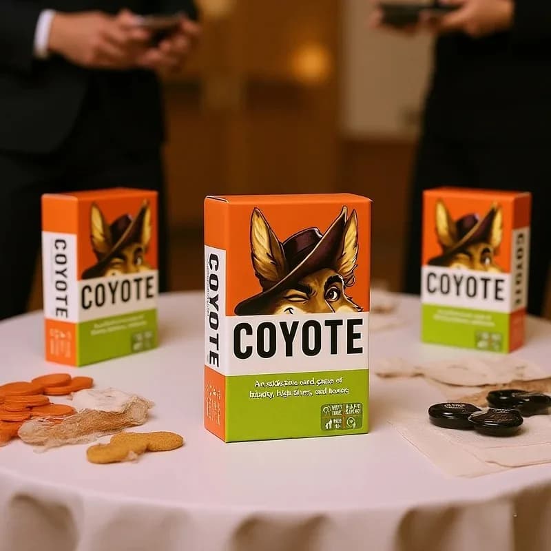 Coyote Card Game Divertente gioco da tavolo per feste per adulti con 36 carte Family Friends Strategy Bluffing Game per Game Night