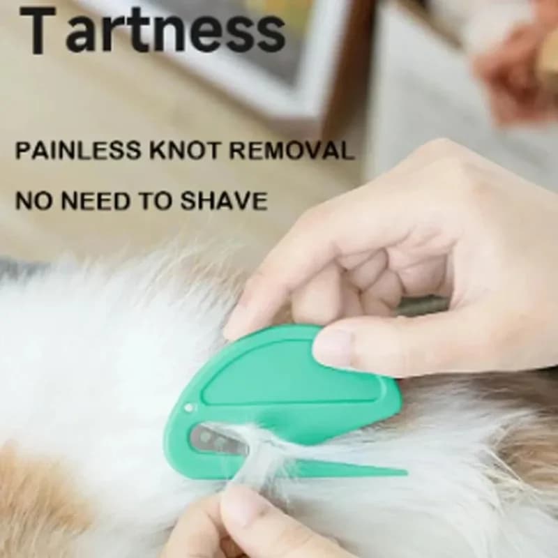 Spazzola per toelettatura sicura indolore in acciaio inossidabile per rimozione peli di animali domestici multicolore per cani e gatti Strumento pettine per spargimento efficace