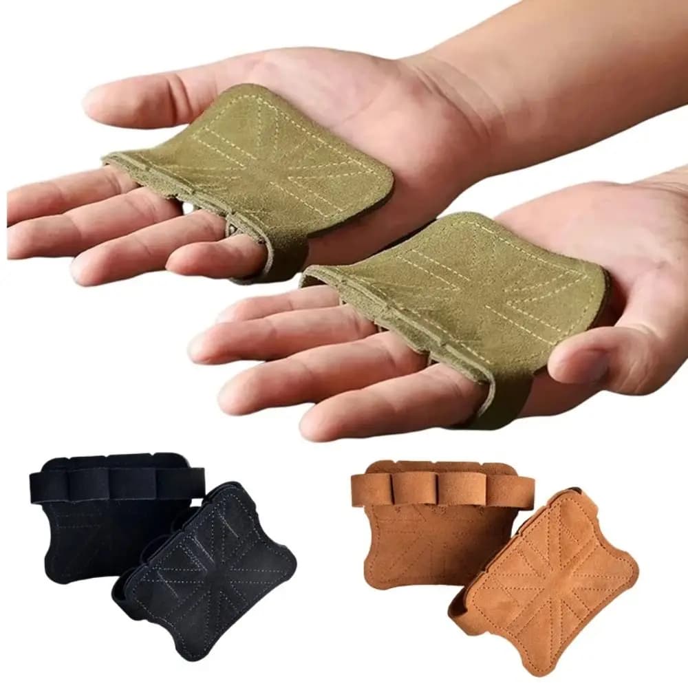 1 pc/1 pair of weight lifting gloves in cow leather accessories 9 colors sports accessories anti slip gloves half fingers