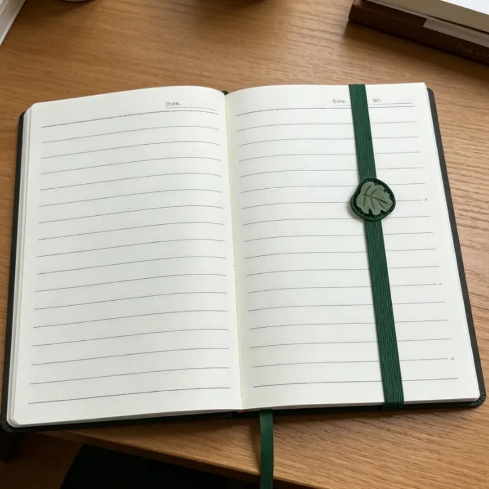 Vintage Elastic Bands Leather Bookmark ELegant Anti-lost PU Bookmark Versatile Hardcover Journals Book Mark Notebooks