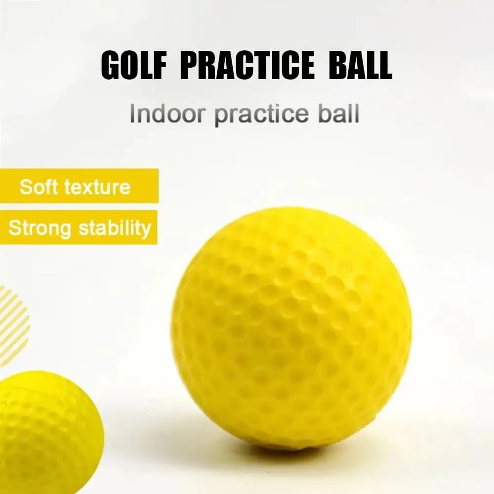 10PCS New PE Indoor Golf Practice Ball Nonporous Multiple Colour Golf Training Foam Ball Lightweight Elastic Pet Ball Outdoor