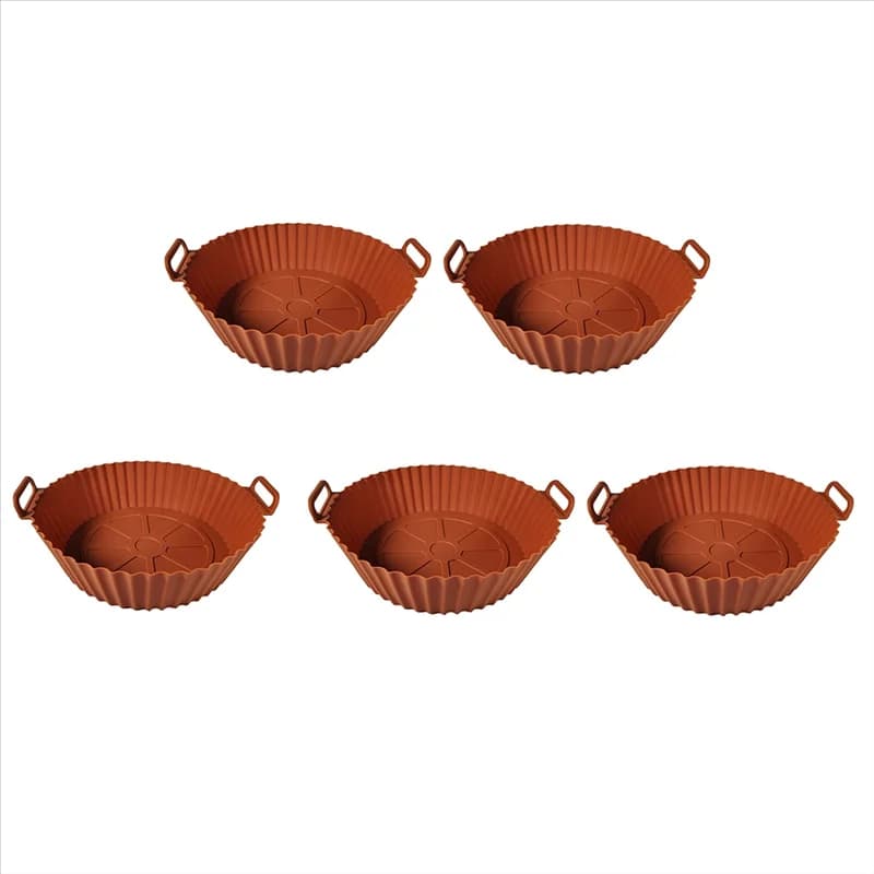 AA81-Air Silicone basket for pizza pan Fried chicken Air fryer Pad reusable for air pan
