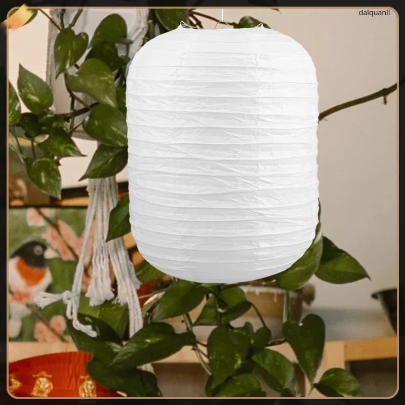 Ceiling Lamp Origami Lantern White Paper Decorations Manual Lanterns Decorative ZDQ Comfortable Life Store