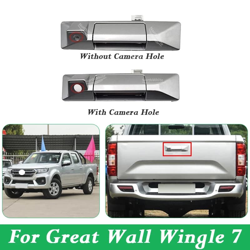 Maniglia del portellone posteriore per GWM Great Wall Wingle 7 2018-2022 Maniglia esterna per porta posteriore con foro per fotocamera