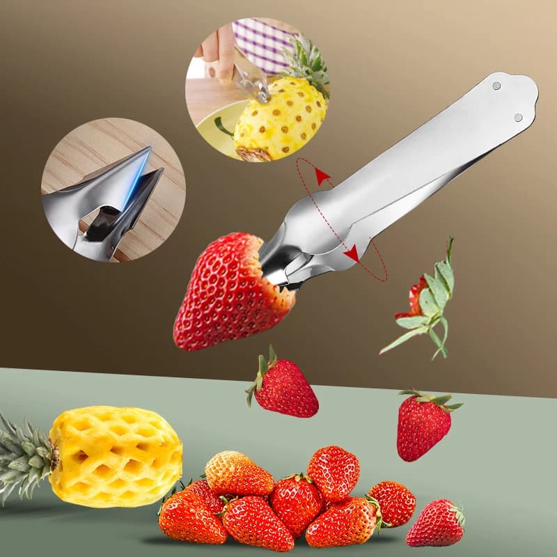 Pelapatate strawberries for pineapple slicer for cutter for kitchen knives in stainless steel gadget clip to slice pineapple