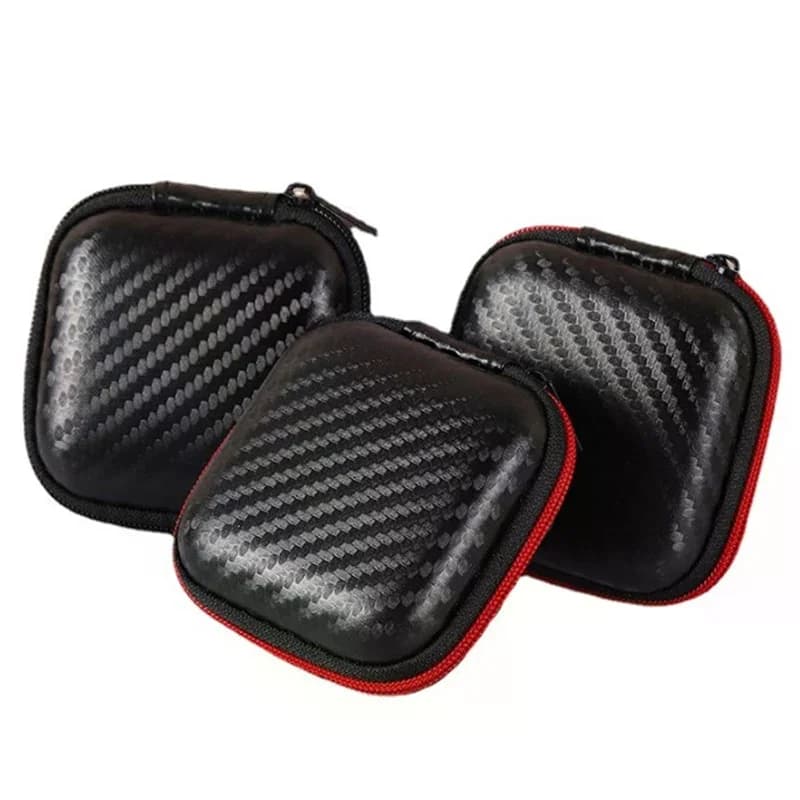 Scatola Organizer per Cavi Auricolari, Custodia Portatile da Viaggio con Cerniera per Auricolari, Caricabatterie, Schede SD e TF, Borsa per Accessori e Gadget