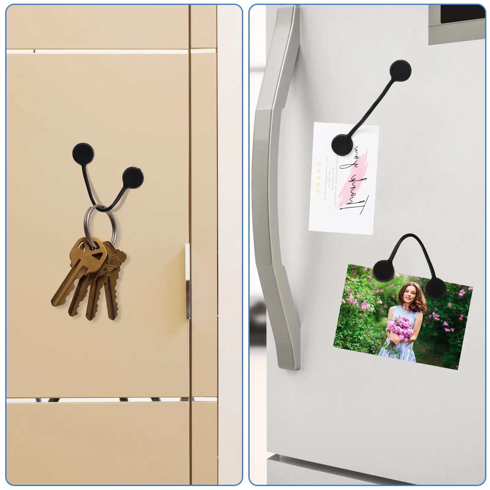 10 Pezzi Organizzatori per Cavi in Silicone Stile Auricolare, Supporti Magnetici Riutilizzabili per Elettronica e Viaggi