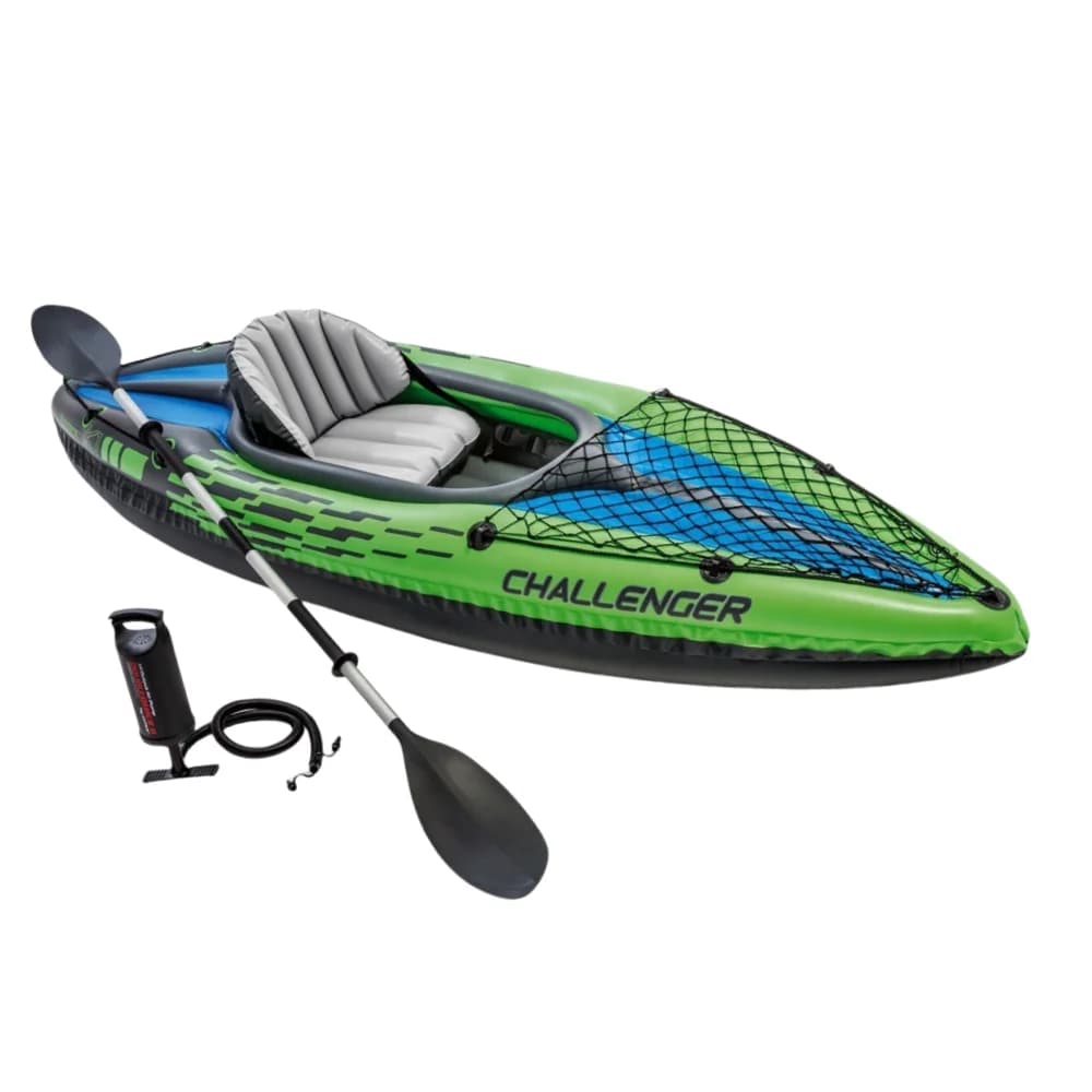 68305Canoa in gomma per gommone per barca gonfiabile Barca per una persona, Invia canoa per kayak con pompa ad aria a pagaia