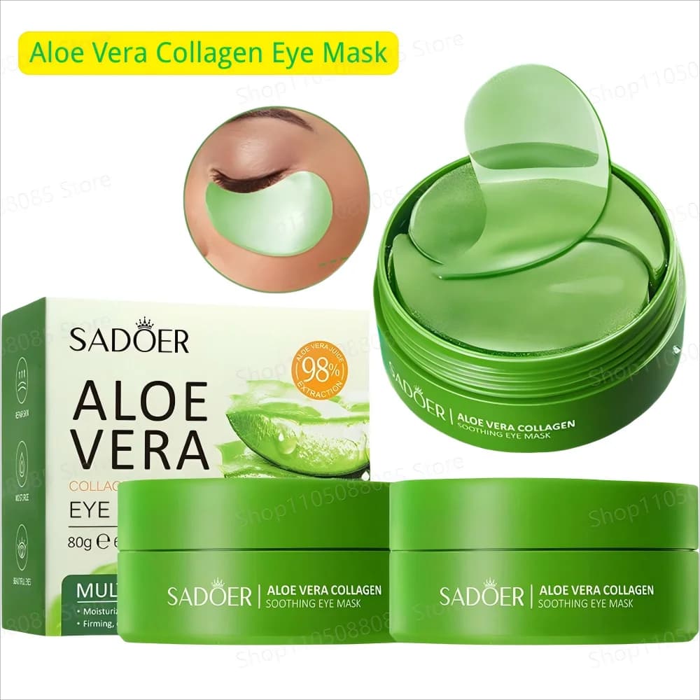 30 pairs of mask for eyes to collagen of aloe vera nourishes deep skin of the hydrating eyes firming patch for eyes smoothing eyes produced for skin care
