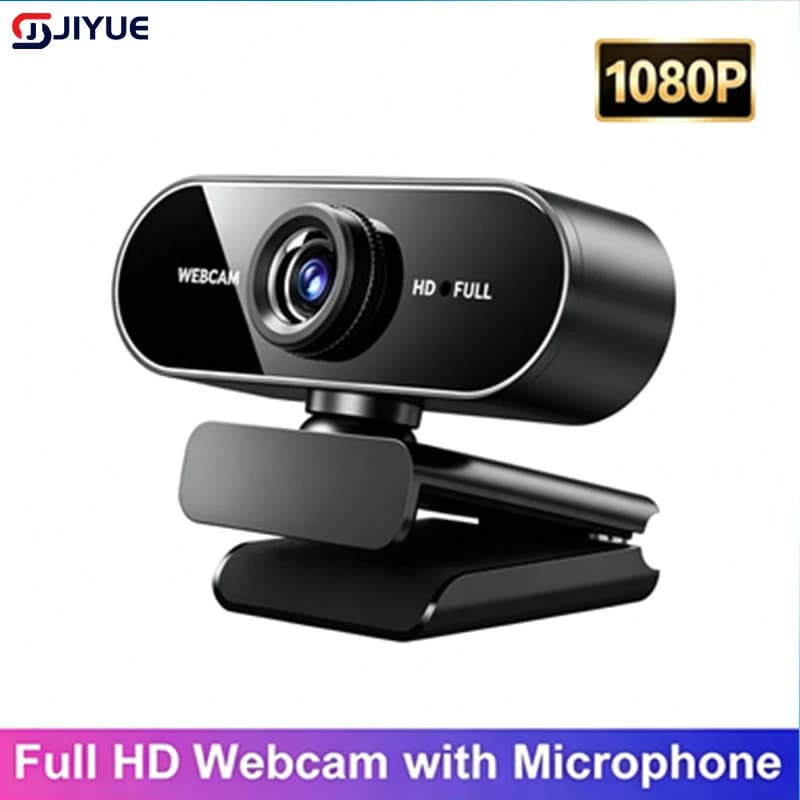 La mini webcam HD Lenovo 1080p con microfono e interfaccia USB supporta computer desktop portatili per conferenze video in diretta