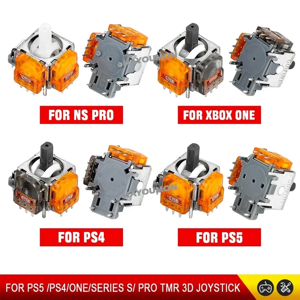 2/10 Pezzi Joystick di Ricambio con Effetto TMR, Stick Analogico 3D per Controller PS5 PS4 Xbox Series S Switch Pro, Accessori di Aggiornamento per Videogiochi