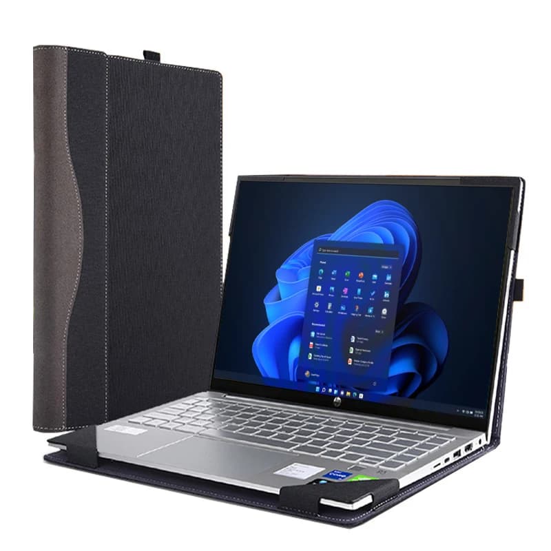 Case For HP Pavilion x360 2-in-1 Laptop 14t-ek Model 14-ek Series 14 Inch 14-dy 14m-dy PU Leather Laptop Protective Cover Gift