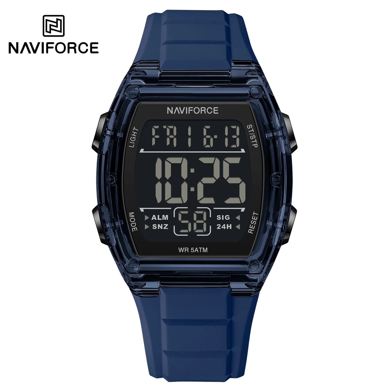 Naviforce 6106 Orologio da uomo Orologi Outdoor Casual Sport LCD Digitale Elettronico Impermeabile Luminoso Allarme Calendario Orologi da uomo