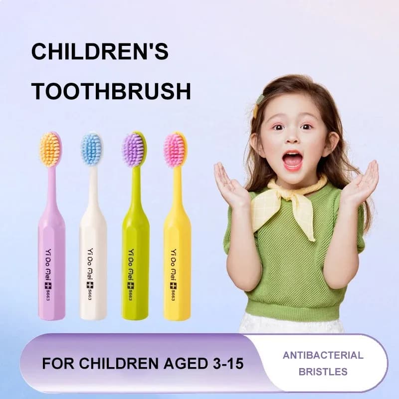 2 spazzolini da denti per bambini con setole morbide, spazzolini sbiancanti per bambini da 3 a 12 anni, spazzolini da denti per l'igiene orale