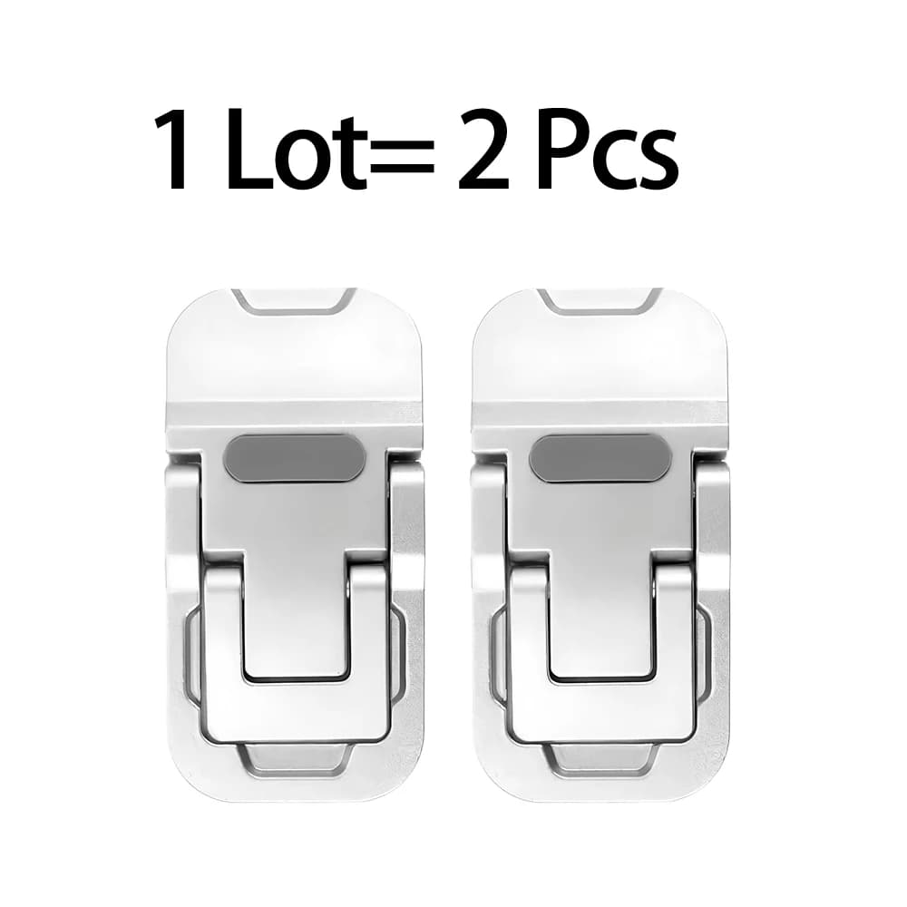 Laptop Stand Portable Adjustable Height Cooling Riser Foldable for Desk Laptop Holder for Home Office Use 1Pair Metal Bracket