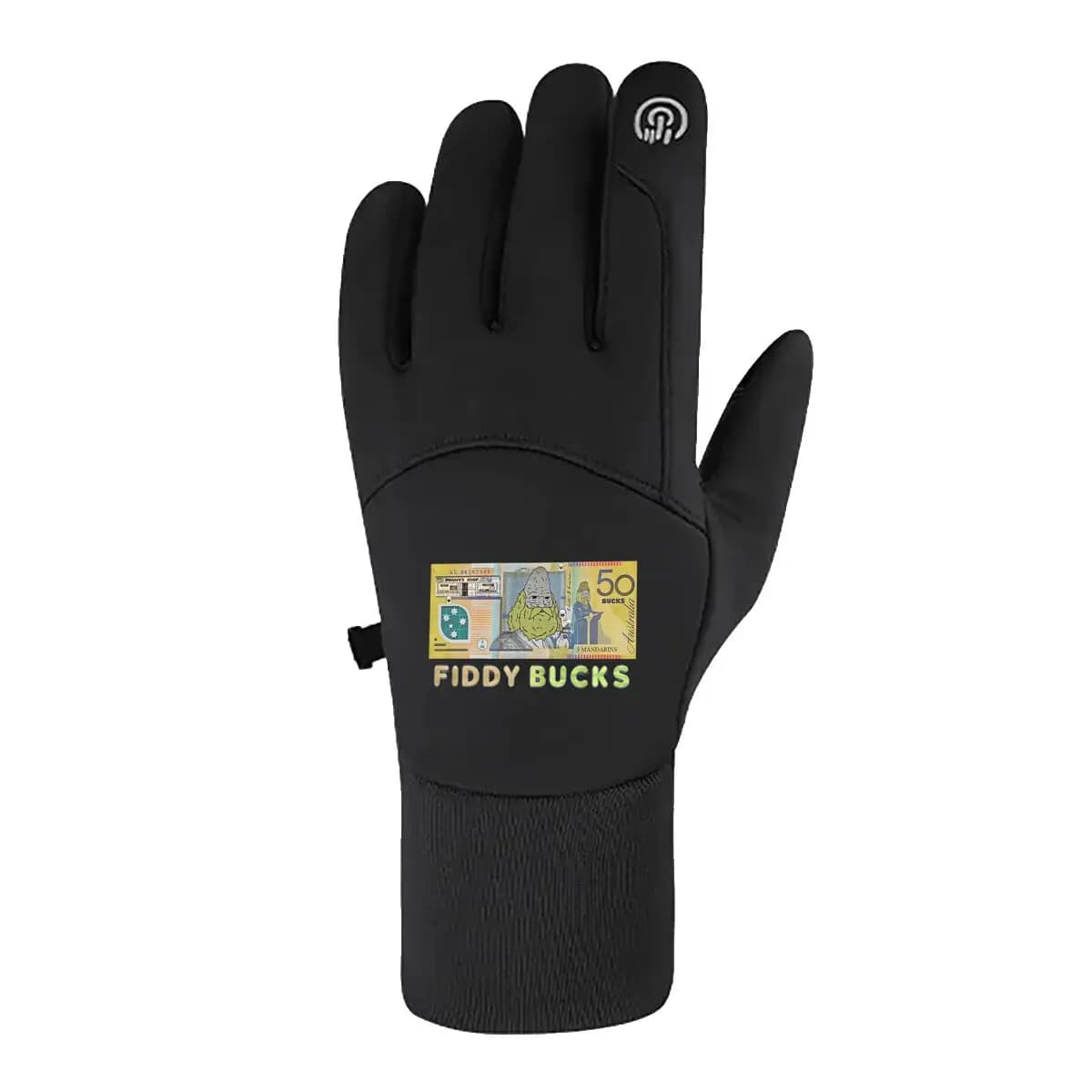 Fiddy Bucks - Parodia banconote Autunno Inverno Guanti da ciclismo all'aperto