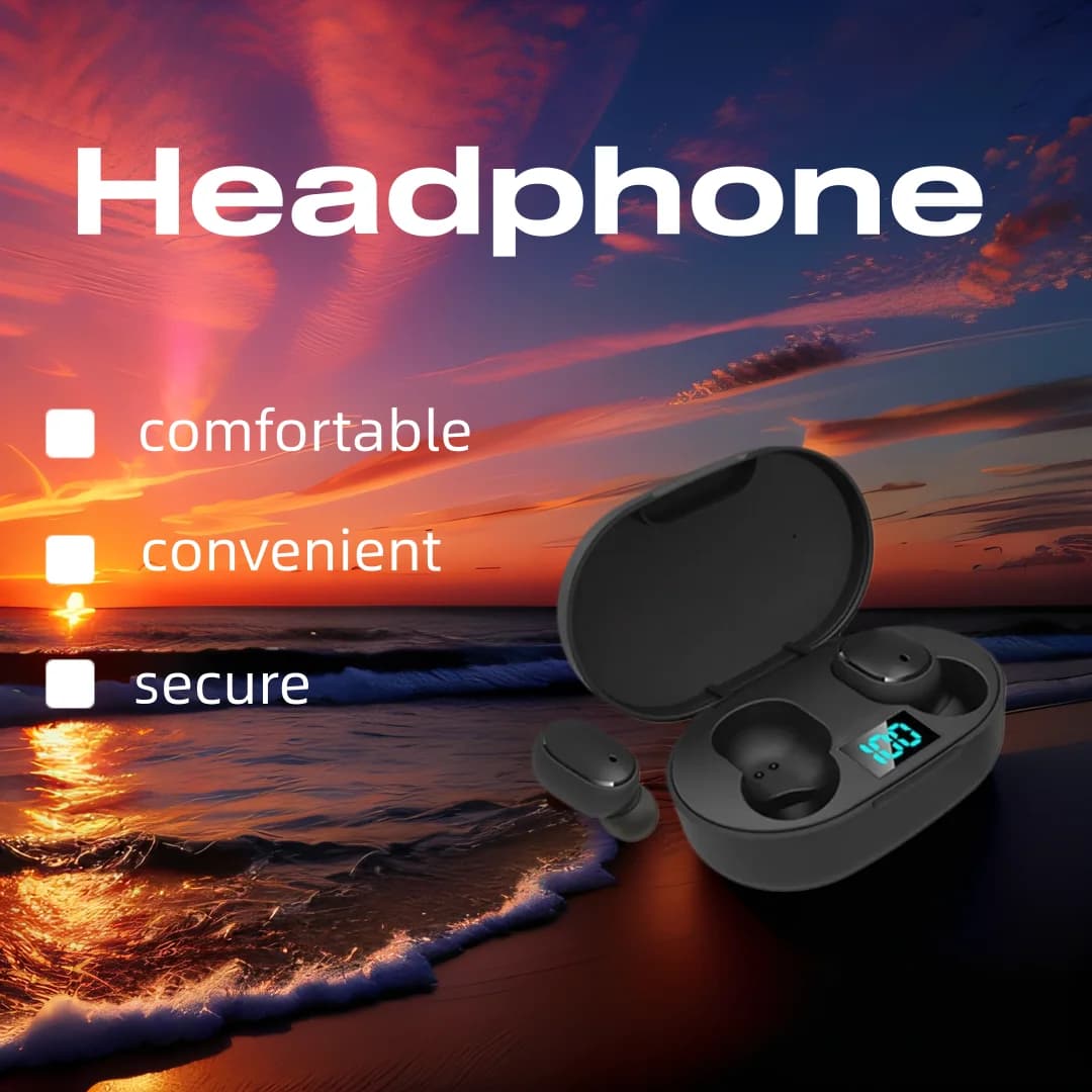Auricolari Bluetooth wireless E6S Auricolare Bluetooth TWS Auricolari wireless Auricolari con cancellazione del rumore con microfono Cuffie Sport