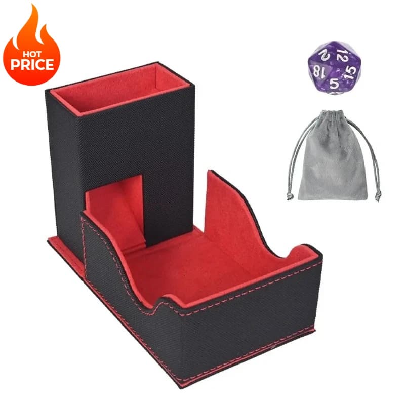 Vassoio portaoggetti portatile pieghevole per dadi per giochi da tavolo Script RPG Killing DND - Oggetti di scena per giochi desktop Dungeon e Dragon