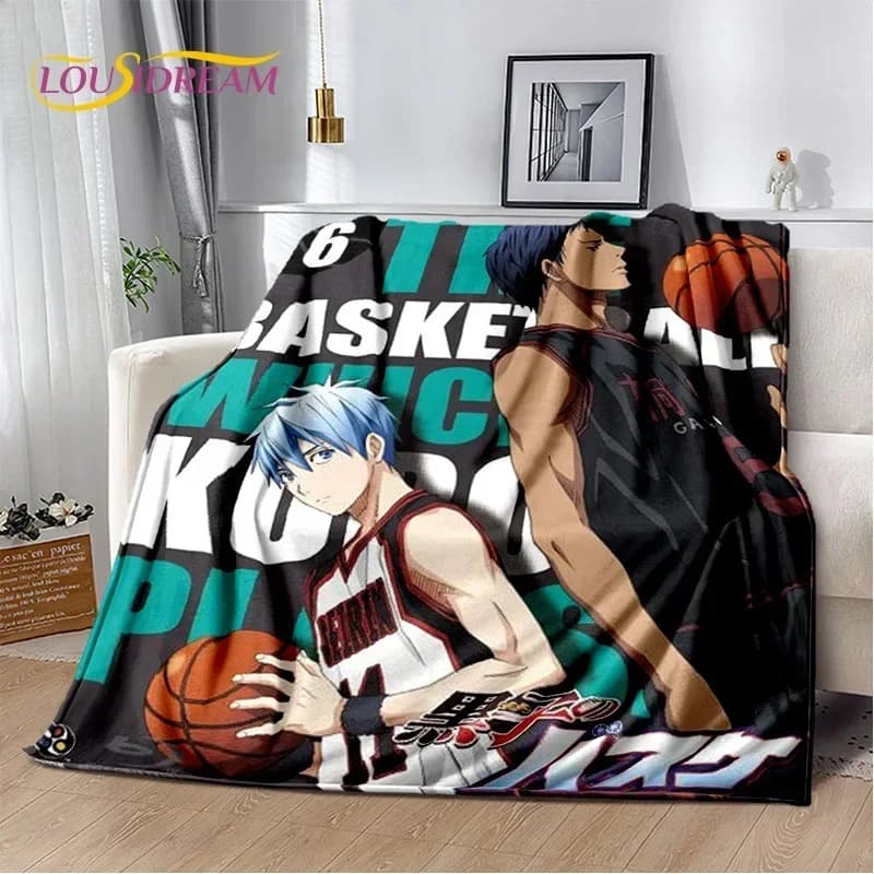 Coperta Anime Cartoon Kuroko's Basketball, Morbida Coperta per Casa, Camera da Letto, Divano, Picnic, Viaggio, Ufficio, Coperta per Bambini