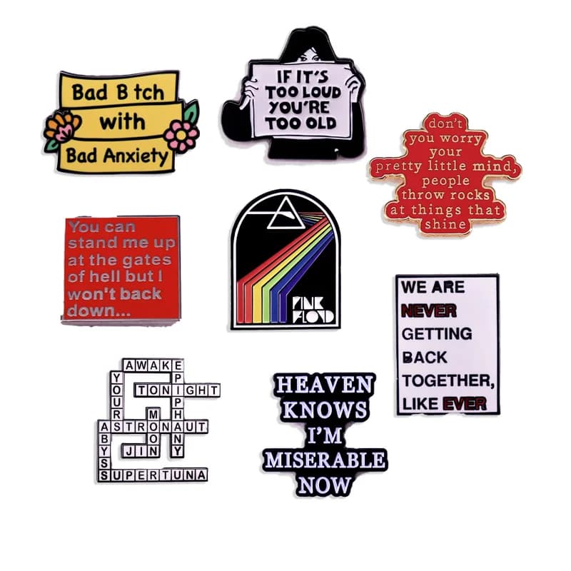 New Rock Band smalto Pin Album musicale Badge Pop Band spilla gioielli regalo accessori di abbigliamento all'ingrosso per fan e amici