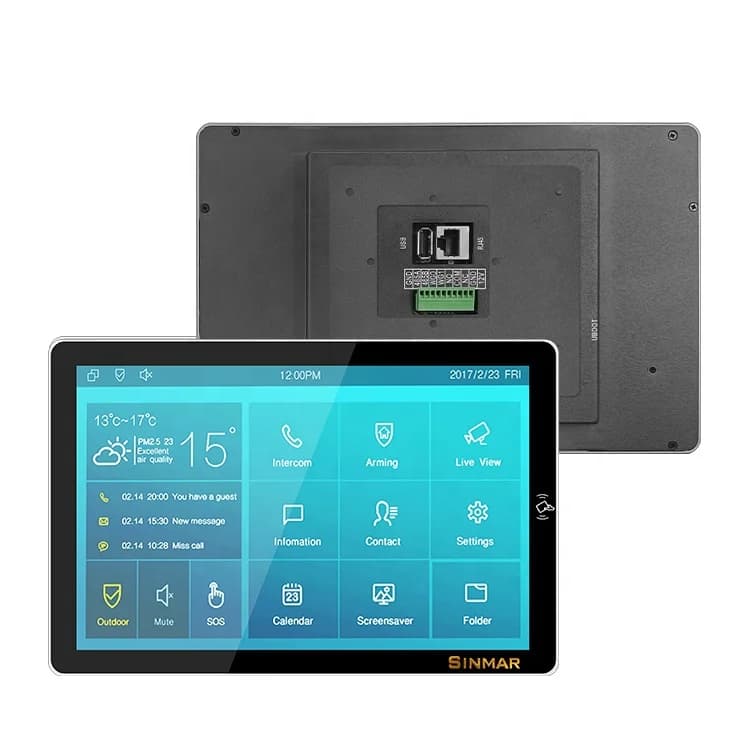 Vendite dirette in fabbrica Tablet touch screen capacitivo LCD da 8 pollici con guscio in metallo da 10 pollici per parete interna Android Poe