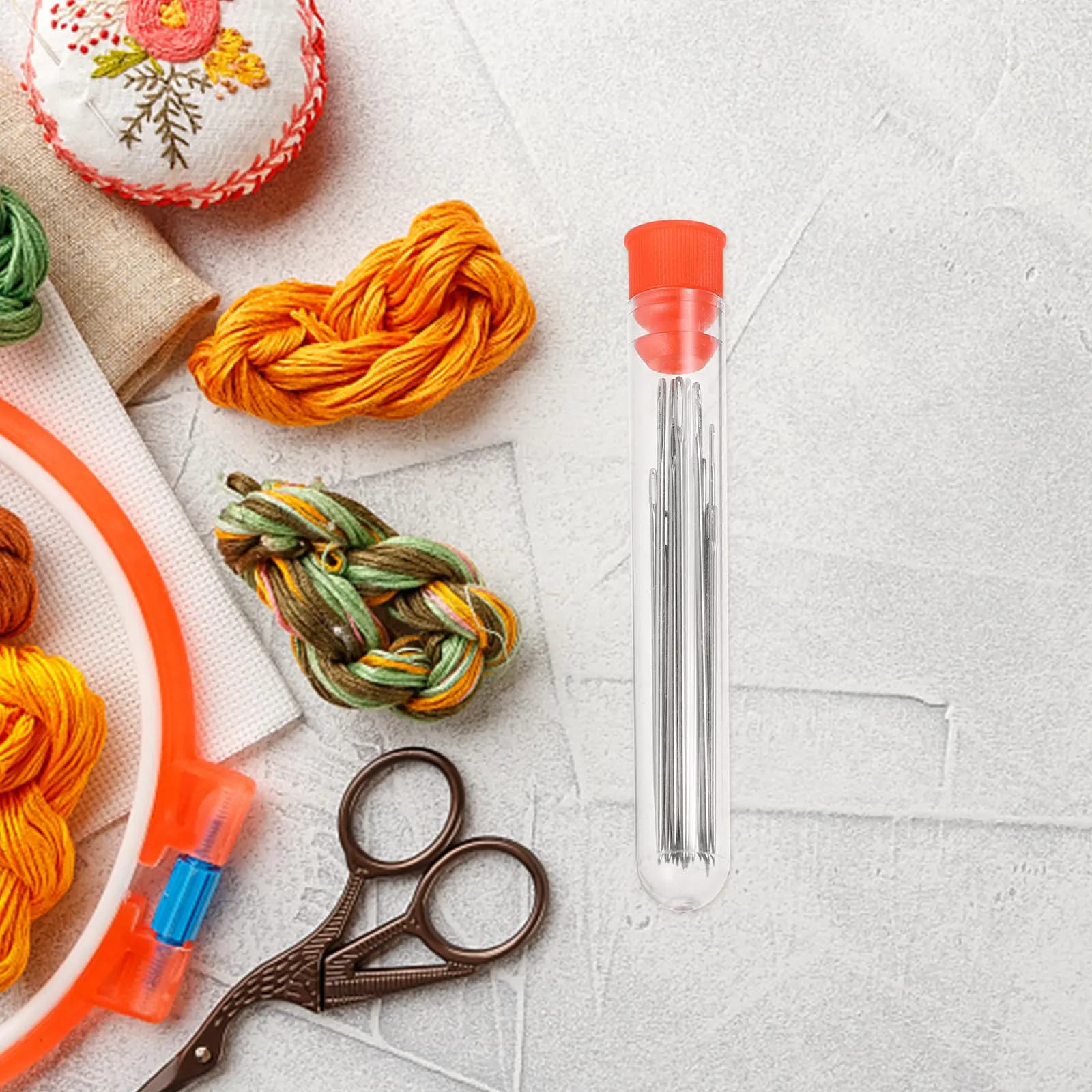 Set di Aghi da Cucito a Mano con Occhiello Grande, Aghi Premium in Metallo per Maglieria, Uncinetto, Ricamo, Cappelli, Maglioni, Guanti, per Principianti
