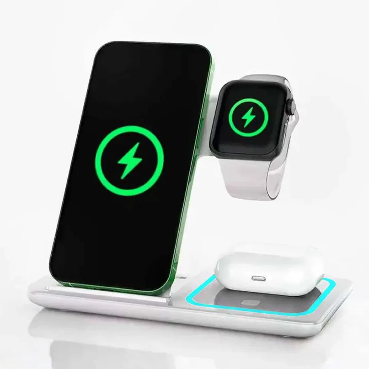 3 in 1 Wireless Travel Charger Support for iPhone 16~12 Pro Max iWatch S10~2 SE Ultra AirPods 4/3 Pro Foldable Fast Charging Dock