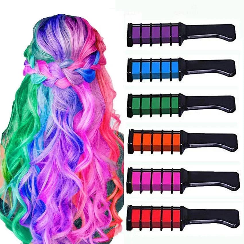 Fashion Use And Throw Hair Tinctures Pettine 6/1 pcs Temporary Hair Tincture In Powder With Hair Wipers Mascara Hair Tincture For Grey Covers