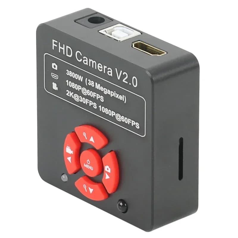 2K 38MP 1080P HDMI USB Video digitale Industriale Lab TF Lente d'ingrandimento elettronica per orologio del telefono Osservazione dei gioielli Riparazione del telefono CPU