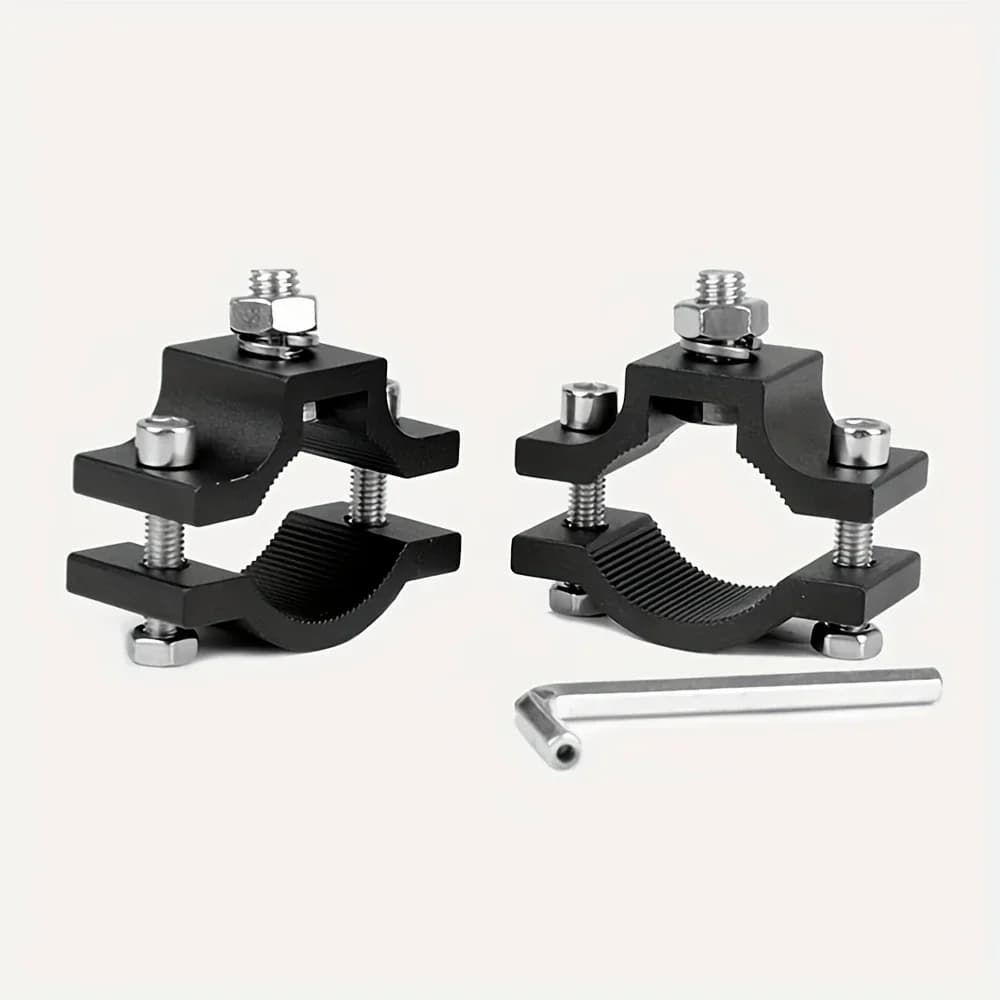 JOYINELD 1/2 Pezzi Supporto Universale per Faro Moto, Staffa di Montaggio per Luci LED e Fari Supplementari 18-30mm