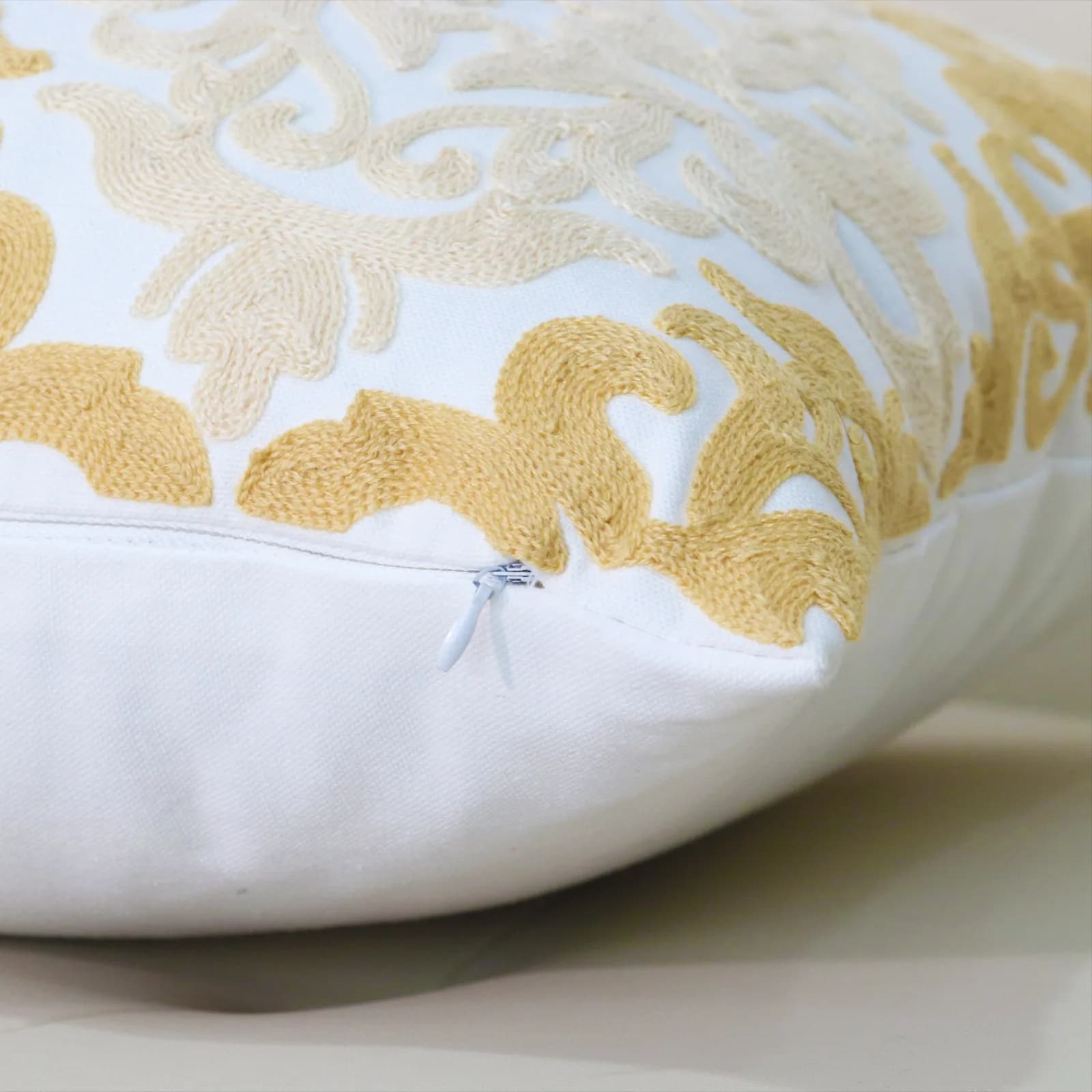 100% puro cotone Boho fiore ricamo cuscino da ufficio federa fodera per cuscino per auto 45X45 cm federa lombare divano fodera per cuscino