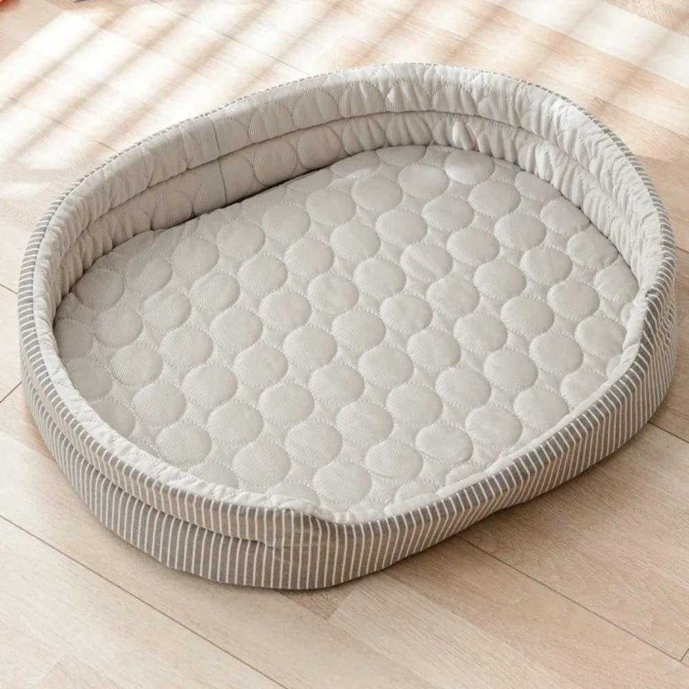 Pet Supplies Breathable Cooling Pet Nest Oval Non-Slip Dog Cooling Bed Comfortable Super Large Cat Sleeping Mat Balcony