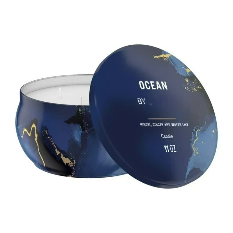 Ocean Scented Candle, 11 oz, 4 Stoppini, Single Pack