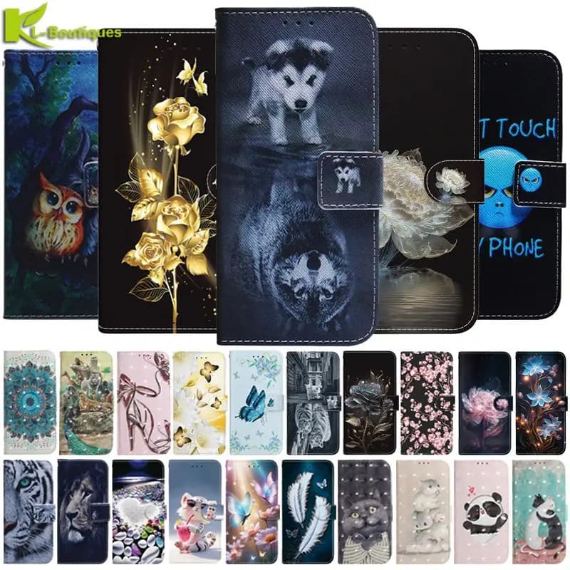 Custodia a Portafoglio in Pelle Stile Animale per Samsung A56 A36 5G, Cover per Samsung Galaxy A56 A 56 SM-A566B/A36 SM-A366B