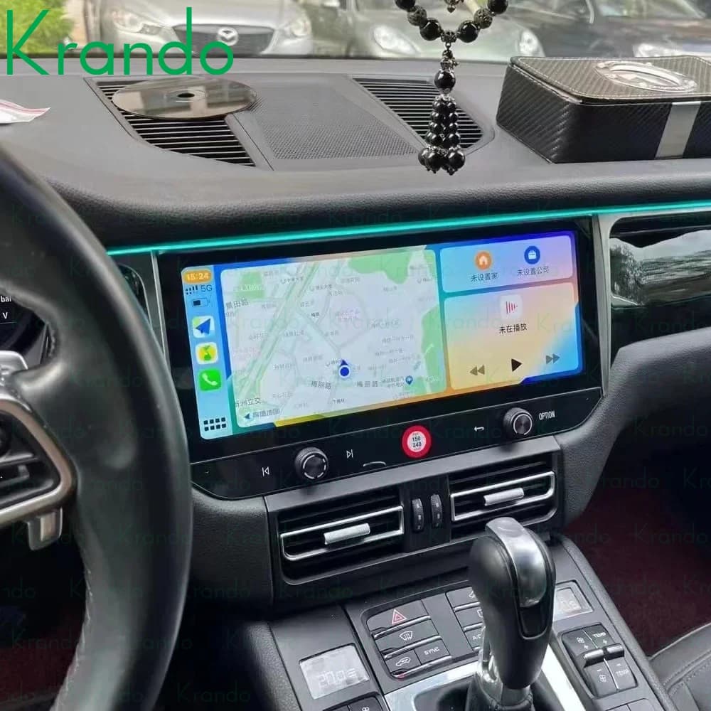 Krando 12.3'' Car Head Unit For Porsche Macan 2012 - 2016 Android Auto Wireless Carplay DVD Player Navigation GPS Map WIFI