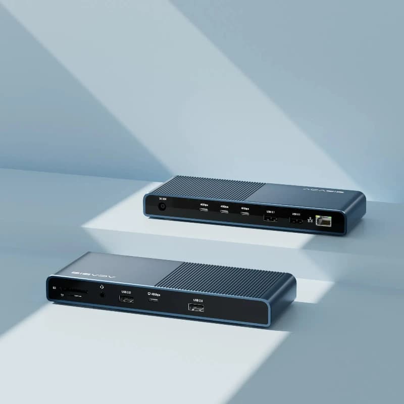 Thunderbolt 3 Thunderbolt 4 13 in 1 Docking station USB-C Pro con tre porte a basso verso il basso da 40 Gbps