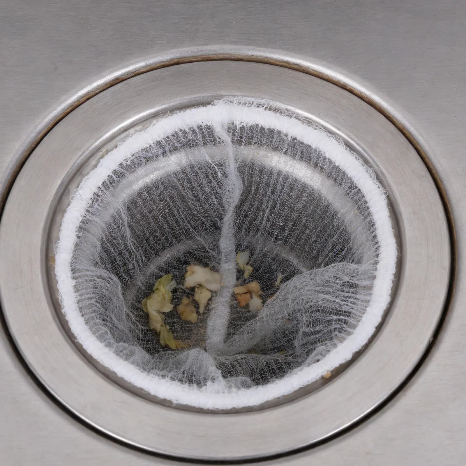 150 Pezzi Sacchetti a Rete Monouso per Filtro Lavello Cucina, Rete Filtrante per Rifiuti Alimentari, Cesto Filtro per Lavello