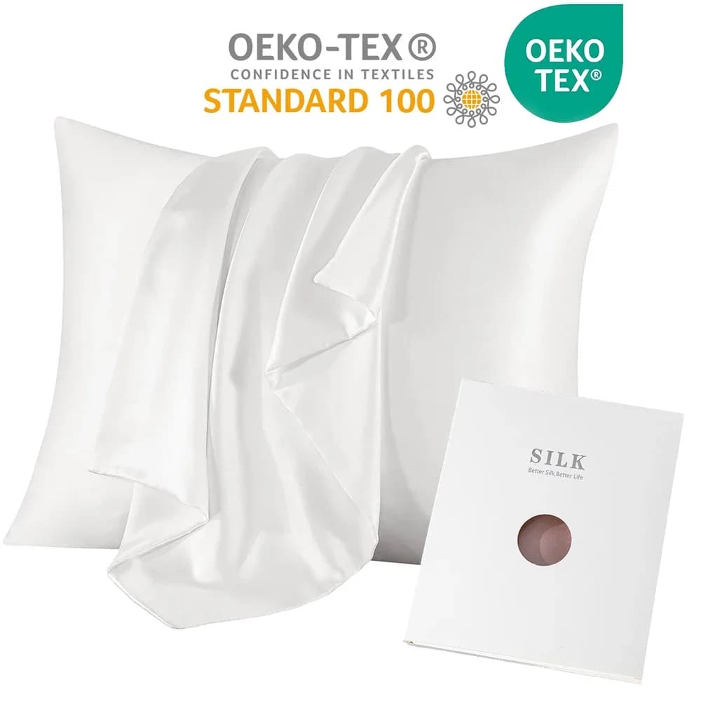 6A 30MM 100% Two Sides Pure Real Natural Mulberry Silk PillowcaseLight Luxury High Quality Silk Pillow Case with Hidden Zipper
