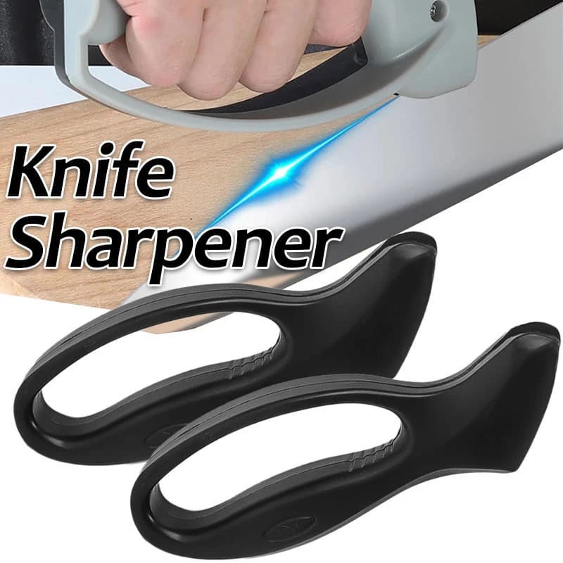 Knife Sharpener For Kitchen Fruit Knife And Steel Knives, Scissors Handheld None-Slip Knife Sharpener