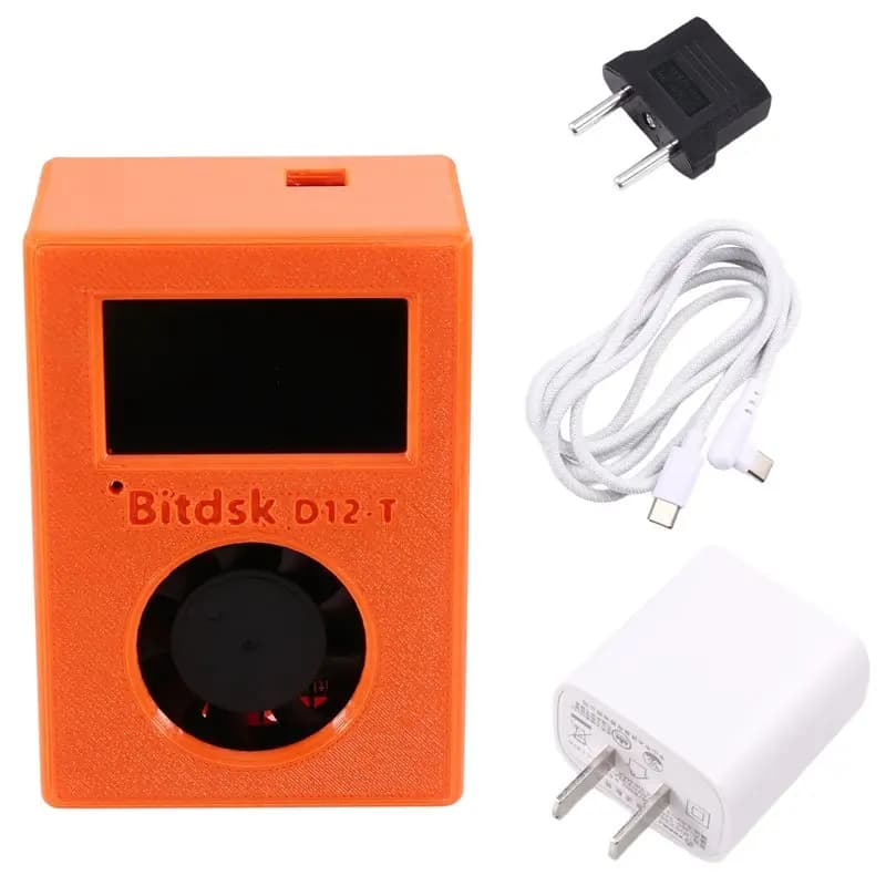 X64A-Bitdsk D12 T BTC Miner 200Gh/S Bitcoin ASIC Solo Mining Device With Smart Display For Bitcoin Network Lottery EU Plug
