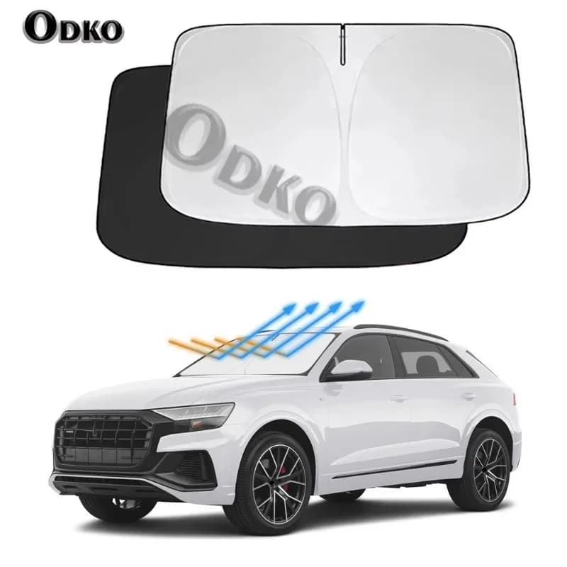 For Audi Q8 2019 2020 2021 2022 2023 2024 Auto Accessories Sunshade Front Rear Window Visor Car Windshield Block Cover Sun
