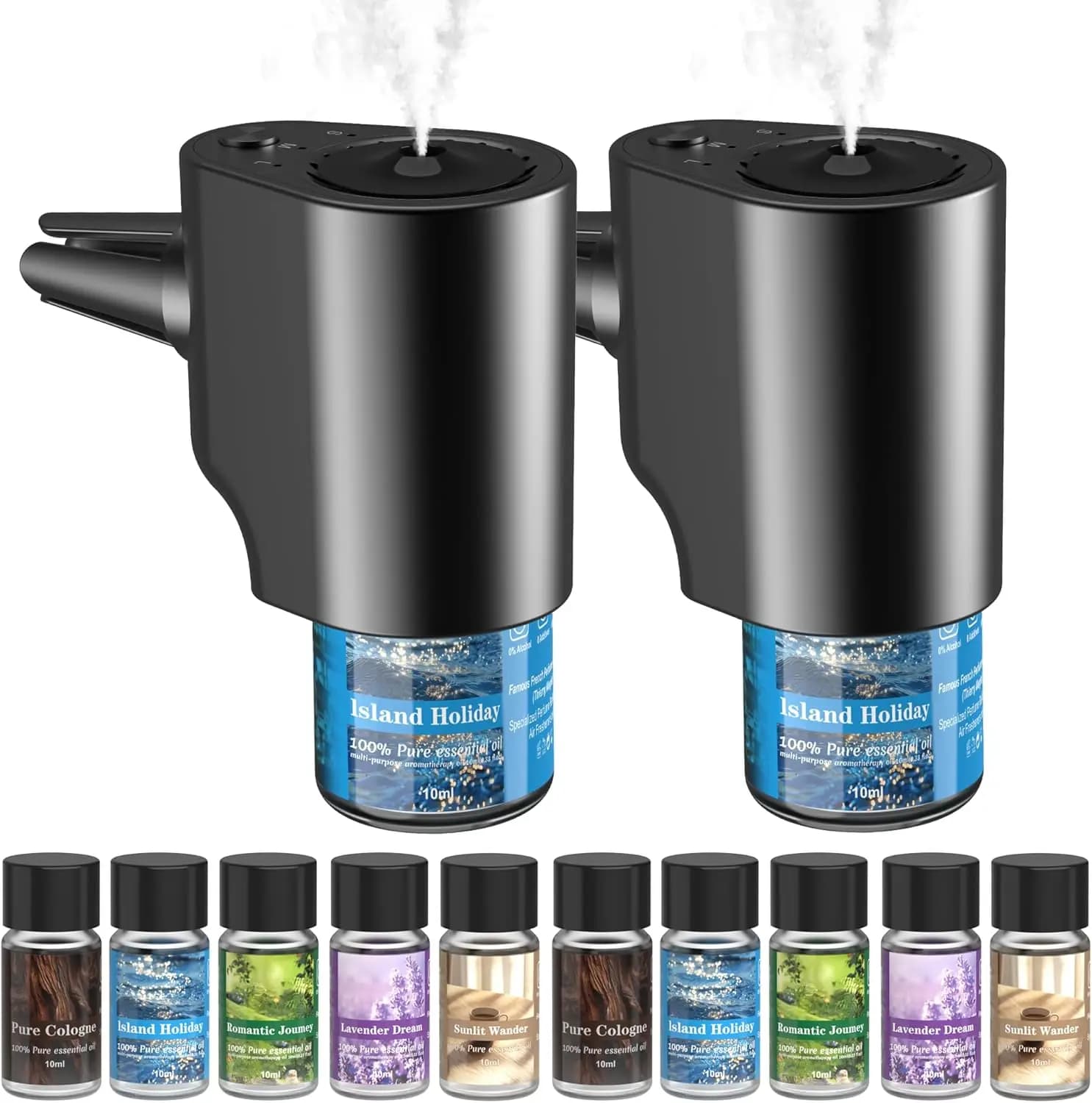 Intelligent Auto Deodorant with Automatic Switching, 5 Perfumes, 10 Refills, Clip Design for Long-Term Winding Bushing (Package 2)