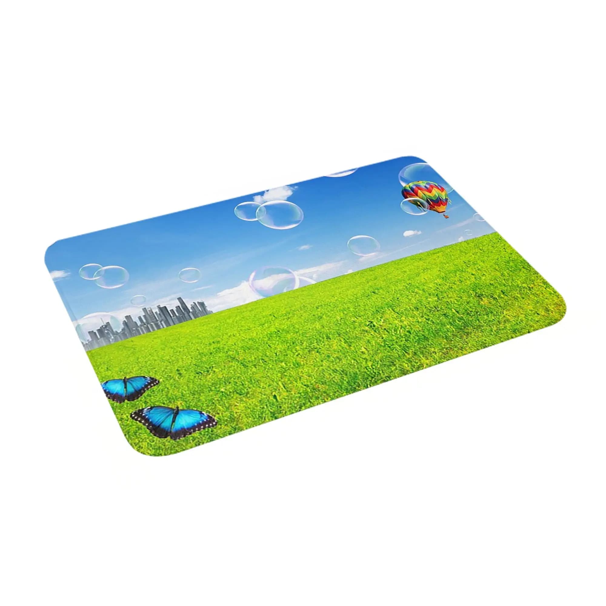 frutiger aero Anti-slip mat Durable mat for entrance kitchen Footstools bedroom home