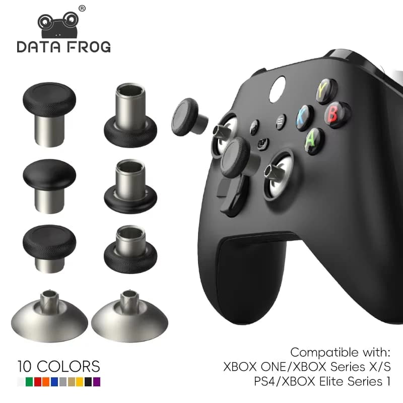 DATA FROG Confezione da 8 Joystick Magnetici in Metallo - Accessori di Ricambio per Controller Xbox One Elite/S/Xbox Series X/PS4